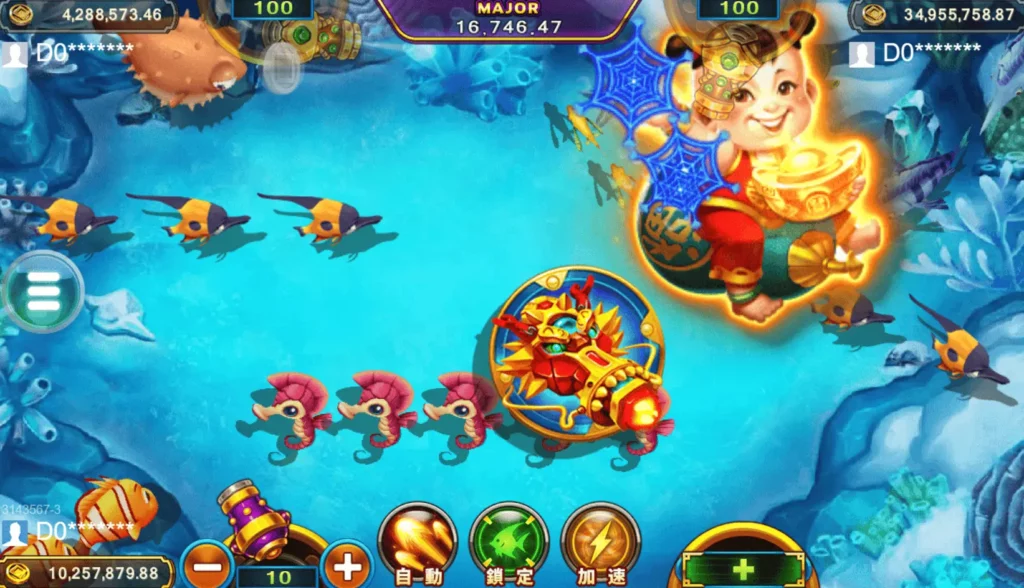 
RSG福娃捕魚遊戲畫面